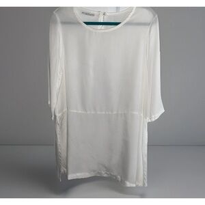 Bryn Walker Tunic Top Blouse White Women’s Small USA Made